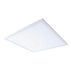 Plafonnier LED NICO metal plastique blanc LED fixes nombreuses fonctions pour bureau cabinet ou atelier 59,5 x 59,5 cm