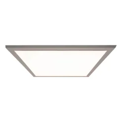 Plafonnier LED NICO metal plastique blanc LED fixes nombreuses fonctions pour bureau cabinet ou atelier 59,5 x 59,5 cm