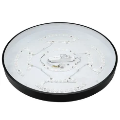 Plafonnier LED Noir 54W 60cm - Blanc Neutre 4000K - 5500K - SILAMP