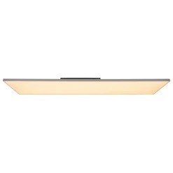 Plafonnier LED Panel 'CARENTE' longueur 119,5 cm, sans cadre, nombreuses fonctions, en métal et plastique, blanc, LED intégrées