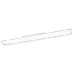 Plafonnier LED Panel 'CARENTE' longueur 119,5 cm, sans cadre, nombreuses fonctions, en métal et plastique, blanc, LED intégrées