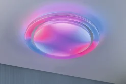 Plafonnier LED Rainbow With rainbow effect RGBW+ 2800lm 230V 38,5W gradable Chrome Blanc