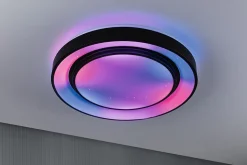 Plafonnier LED Rainbow With rainbow effect RGBW+ 1500lm 230V 38,5W gradable Noir Blanc