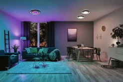 Plafonnier LED Rainbow With rainbow effect RGBW+ 1500lm 230V 38,5W gradable Noir Blanc