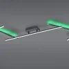 Plafonnier LED RGBW noir mat 22W dimmable avec télécommande - Trio - Arvin