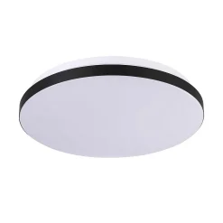 Plafonnier LED rond 33 cm noir et blanc 2000 lm 4000K Babilon Light Prestige