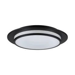 Plafonnier LED 3-Step-Dim Egron 2700K 750lm 230V 16W gradable Noir mat