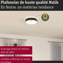 Plafonnier LED 3-Step-Dim Malika 2700K 2300lm 230V 29W gradable Anthracite