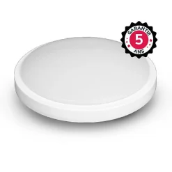 Plafonnier LED étanche Rond 330mm 24W 4000K IP65 Blanc