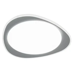 Plafonnier LED TOKIO 45,5 cm metal plastique blanc dimmable memoire hauteur 5,7 cm