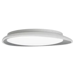 Plafonnier LED TOKIO 45,5 cm metal plastique blanc dimmable memoire hauteur 5,7 cm