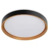 Plafonnier LED TUNIS 39 cm metal plastique noir-or style moderne dimmable memoire hauteur 7,5 cm