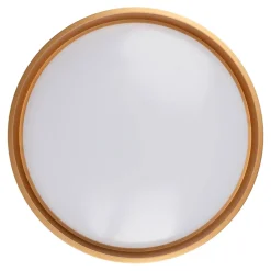 Plafonnier LED TUNIS 39 cm metal plastique noir-or style moderne dimmable memoire hauteur 7,5 cm