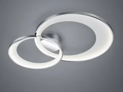 Plafonnier LED variateur blanc et chrome 36W 4300lm 3000K - Trio - Granada