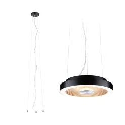 Plafonnier LED Volea 3000K 950lm / 0lm 230V 3,5W / 13W gradable Noir Doré Argent