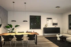 Plafonnier LED Volea 3000K 950lm / 0lm 230V 3,5W / 13W gradable Noir Doré Argent