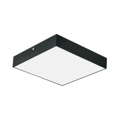 Plafonnier LED 12W 1050 lm 3CCT 12x12 cm IP20 carré noir CATALINA/S HOROZ