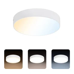 Plafonnier LED 18W 1660 lm 3CCT 17,5 cm IP20 rond blanc CATALINA HOROZ