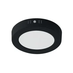 Plafonnier LED 24W 2270 lm 3CCT 22 cm IP20 rond noir MILENA HOROZ