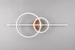 Plafonnier LED 54W - 6300lm, 2700/6000K - Variateur - Télécommande - Café - Trio - Montilla