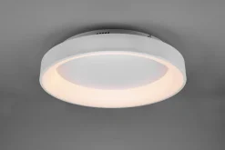 Plafonnier LED 48W, 5600 lm, 2700-6000K, diam 60 cm, Blanc Mat avec Télécommande - Trio - Girona