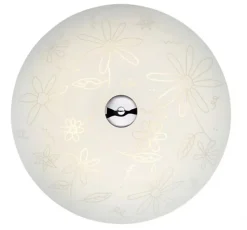 Plafonnier LED, 15W, dimmable, IP20, blanc et chrome - Markslöjd - Fleur