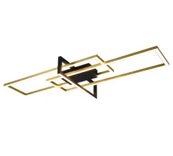 Plafonnier LED 34W 3000K 3900lm , Laiton mat - Trio - Salinas