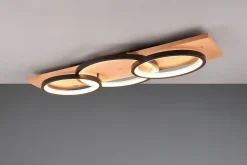 Plafonnier LED 40W 4700lm 3000K Noir Mat avec variateur - Trio - Barca