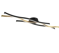 Plafonnier LED 35W 4300lm réglable laiton mat/noir mat - Trio - Blaze