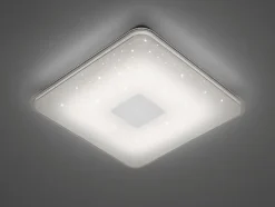 Plafonnier LED 21,5W SMD effet ciel étoilé, 2400 lm, 3000-5500K, dimmable avec télécommande - Trio - Samurai