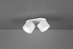 Plafonnier LED 5W, 2x450lm, 3000K, Orientable, Encastrable ou en saillie - Trio - Taurus