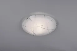 Plafonnier Led 1xE27, max. 40W, Verre Blanc - Trio - Spirelli