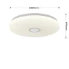 Plafonnier Light Prestige Solaro LED blanc 4000K 1 pièce.