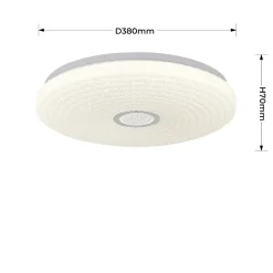 Plafonnier Light Prestige Solaro LED blanc 4000K 1 pièce.