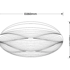 Plafonnier Light Prestige Moluna LED blanc 4000K 1 pièce.