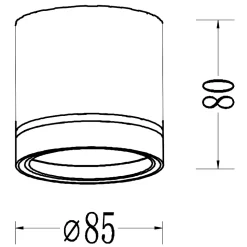Plafonnier Light Prestige Kendal blanc 1 x GX53 1 pc.
