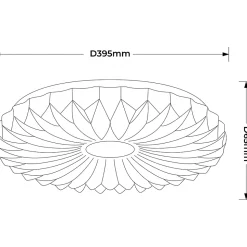 Plafonnier Light Prestige Zivora LED blanc 4000K 1 pièce.
