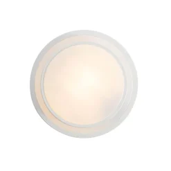 Plafonnier moderne blanc 25 cm IP44 - Walden