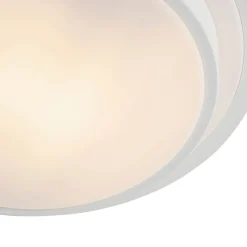 Plafonnier moderne blanc 25 cm IP44 - Walden