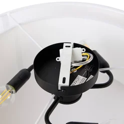 Plafonnier moderne blanc 50 cm 3 lumières - Drum Duo