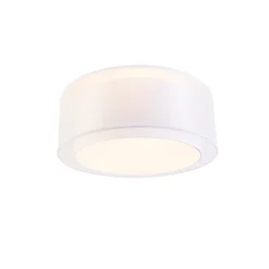 Plafonnier moderne blanc 50 cm 3 lumières - Drum Duo