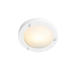 Plafonnier moderne blanc 18 cm IP44 - Yuma