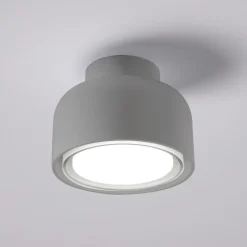 Plafonnier moderne BOTTONE en aluminium titane 1xGX53