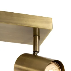 Plafonnier moderne bronze 3 lumières rectangulaire réglable - Jeana