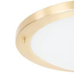 Plafonnier moderne doré 41 cm IP44 - Yuma