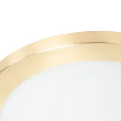 Plafonnier moderne doré 41 cm IP44 - Yuma