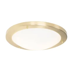 Plafonnier moderne doré 41 cm IP44 - Yuma