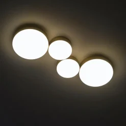 Plafonnier moderne doré 4 spots lumineux LED - Skavi