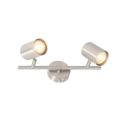 Plafonnier moderne en acier 2 lumières orientables - Jeana