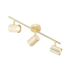 Plafonnier moderne en laiton 3 lumières orientables - Jeana